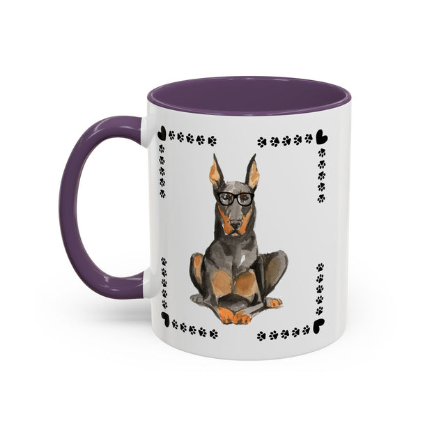 Geeky Good Doberman Accent Coffee Mug