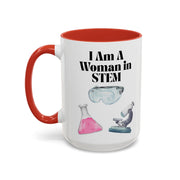 'I Am A Woman In STEM' Scientist Accent Coffee Mug