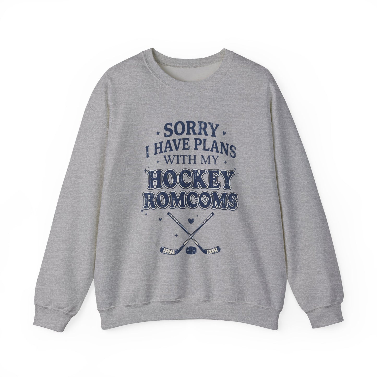 Sorry I Have Plans With My Hockey Romcoms Shirt, Hockey Romance Booktok Sweatshirt, Sports Romance Reader Tee