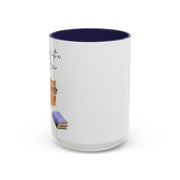 'Feline Good With A Book & Brew' Accent Coffee Mug