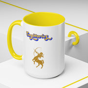 'Sagittarius' Zodiac Accent Coffee Mug