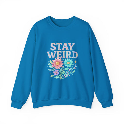 Stay Weird Floral Unisex T-Shirt, Fun Graphic Tee, Bohemian Style Top, Quirky Gift Idea, Casual Wear, Birthday Present