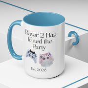 'Player 2 Has Joined The Party' 'Est. 2026' Accent Coffee Mug