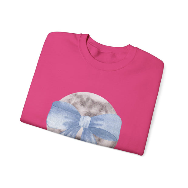 Moon Wrapped In A Bow Unisex Crewneck Sweatshirt