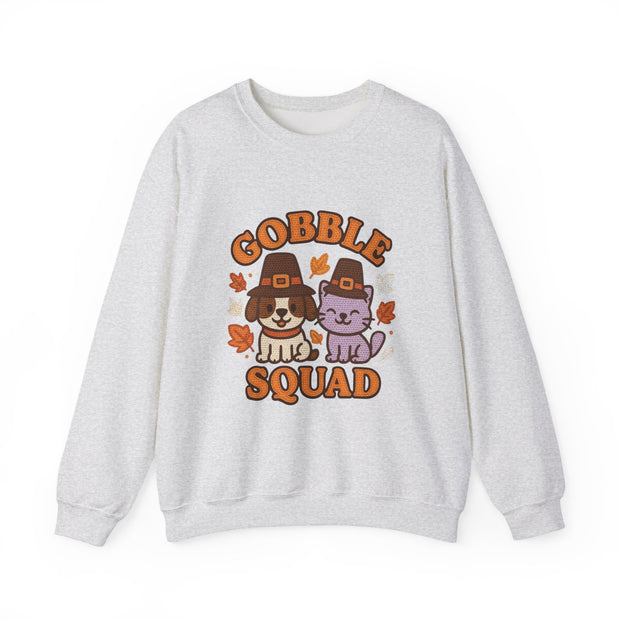 Gobble Squad Sweatshirt | Cozy Fall Apparel, Thanksgiving Gift, Unisex Crewneck, Cute Animal Design, Holiday Fashion