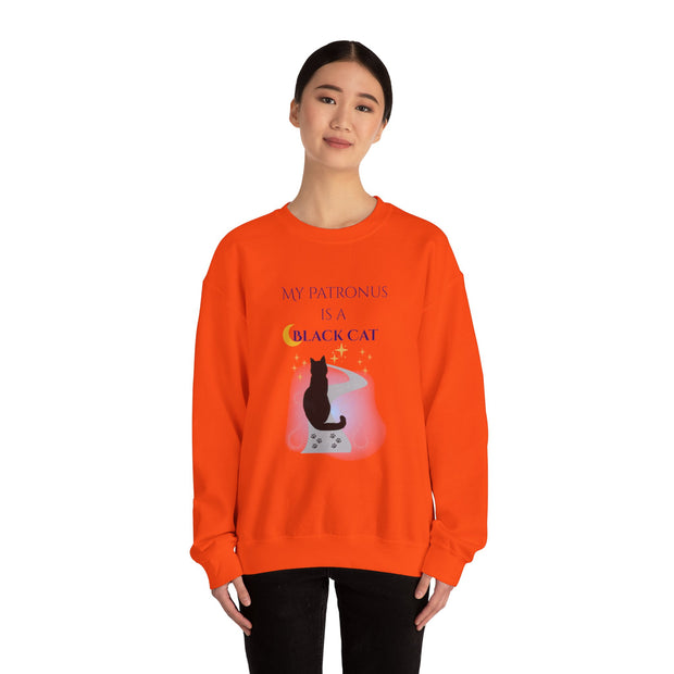 'My Patronus Is A Black Cat' Unisex Crewneck Sweatshirt