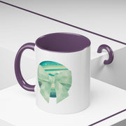 Green Planet Wrapped In A Bow Accent Coffee Mug