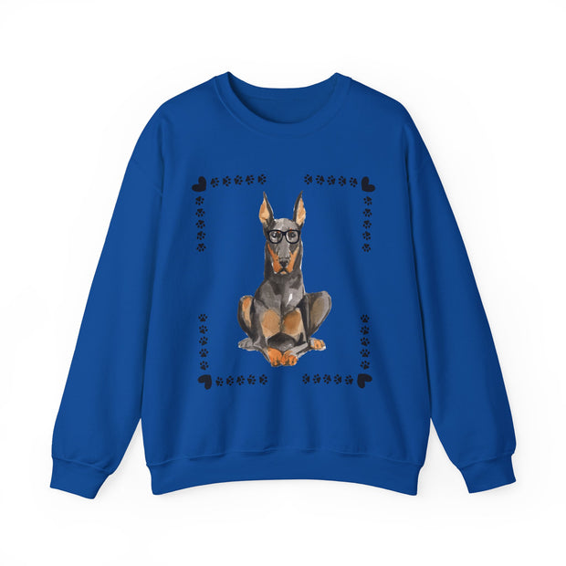Geeky Good Doberman Unisex Crewneck Sweatshirt