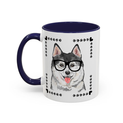 Geeky Good Siberian Husky Accent Coffee Mug
