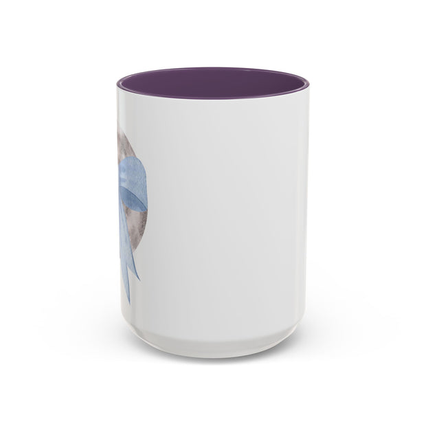Moon Wrapped In A Bow Accent Coffee Mug
