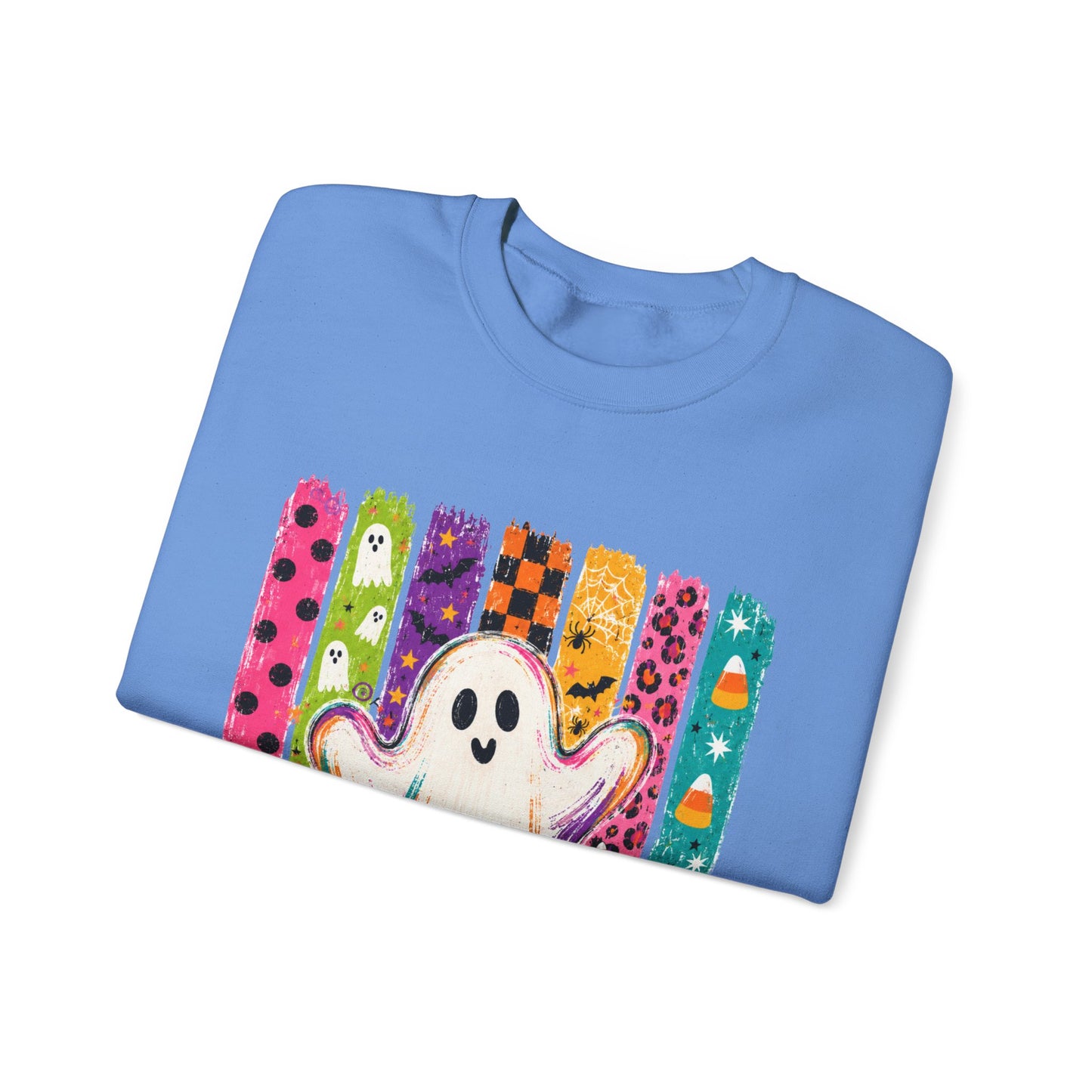 Rainbow Ghost Halloween Sweatshirt | Cute Ghost Graphic Crewneck