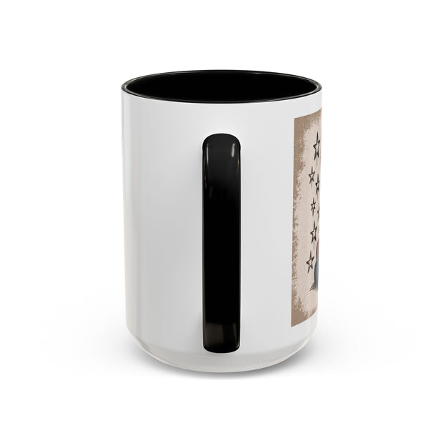 Cat and Book Lover's Accent Coffee Mug
