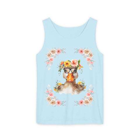 Geeky Goddess Duck Unisex Tank Top