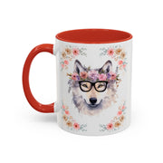 Geeky Goddess Wolf Accent Coffee Mug