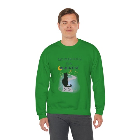 'My Patronus Is A Black Cat' Unisex Crewneck Sweatshirt