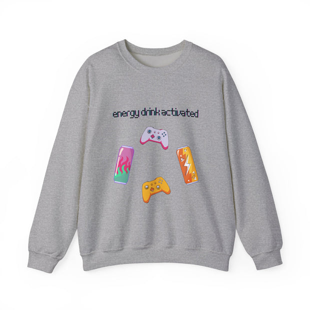 'Energy Drink Activated' Unisex Crewneck Sweatshirt