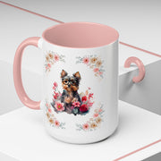 Geeky Goddess Yorkie Accent Coffee Mug