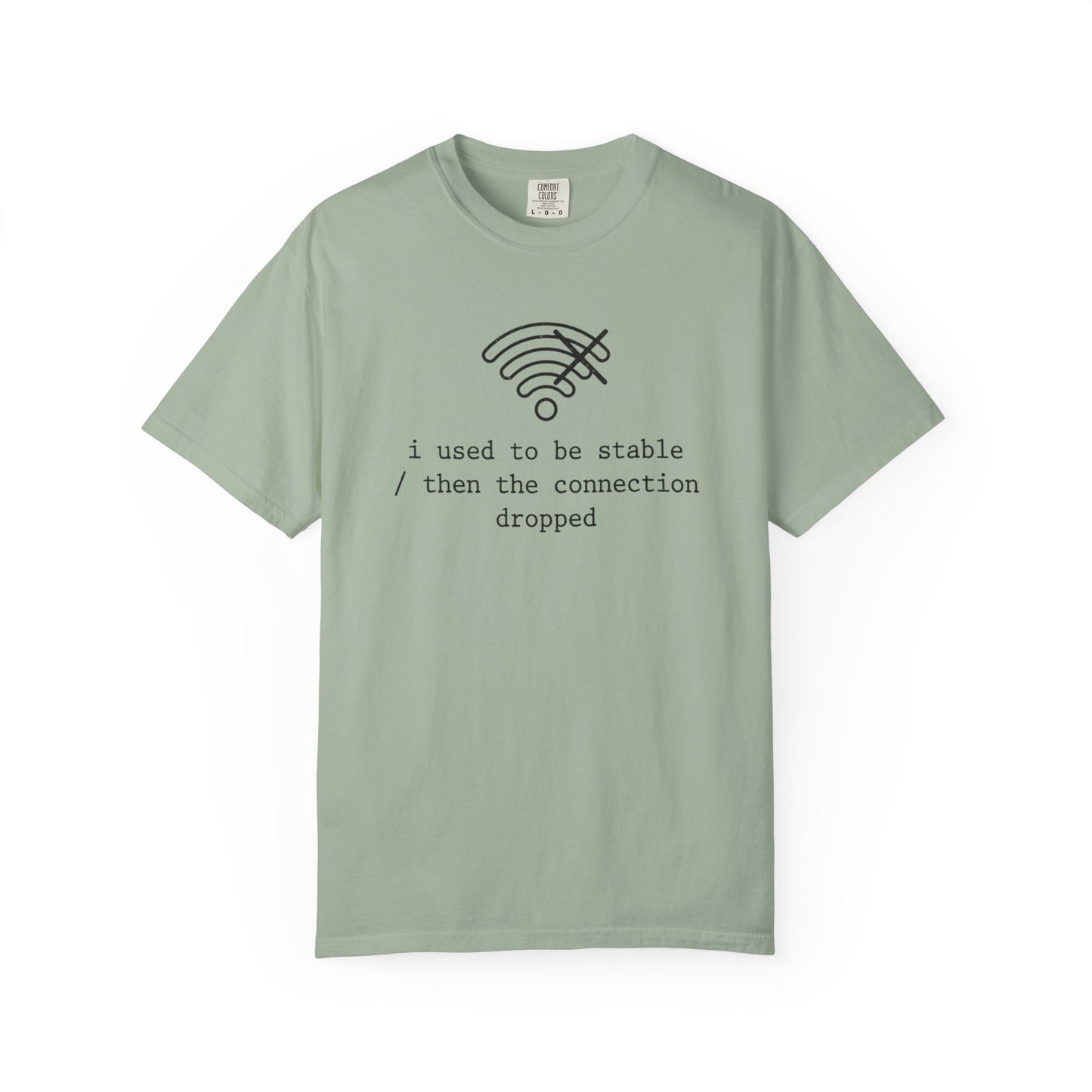 I Used to Be Stable Then the Connection Dropped T-Shirt, Funny WiFi Signal Tee, Tech Humor Shirt, IT Support Gift, Programmer Graphic Tee