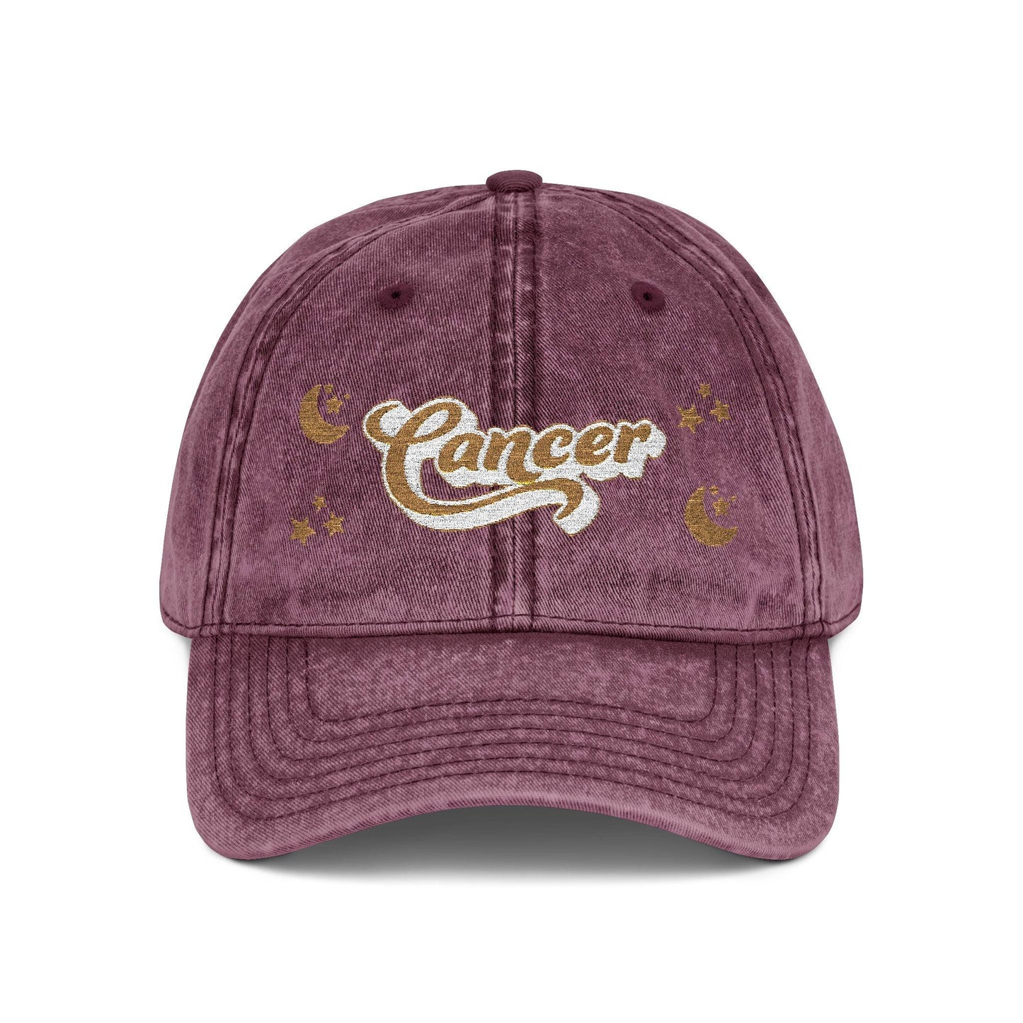 'Cancer' Vintage Embroidered Cap