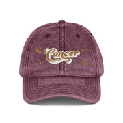 'Cancer' Vintage Embroidered Cap