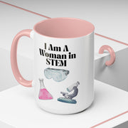 'I Am A Woman In STEM' Scientist Accent Coffee Mug