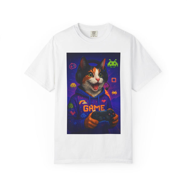Game On Tricolored Cat Unisex T-shirt