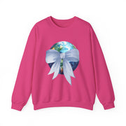 Earth Wrapped In A Bow Unisex Crewneck Sweatshirt