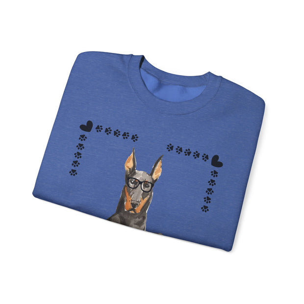 Geeky Good Doberman Unisex Crewneck Sweatshirt