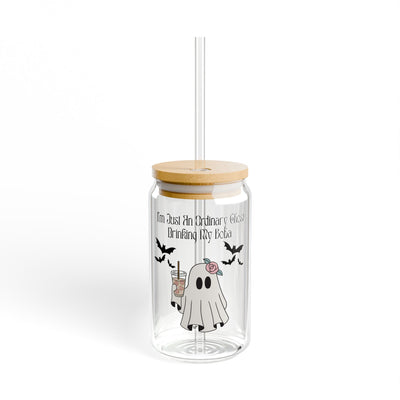 'I'm Just An Ordinary Ghost Drinking My Boba' Sipper Glass