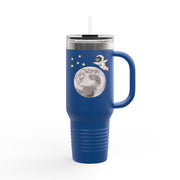 Astronaut Flying To The Moon Insulated Travel Mug, 40oz