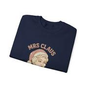 Mrs Claus Glam Squad Sweatshirt | Retro Mrs. Claus Illustration, Christmas Holiday Crewneck