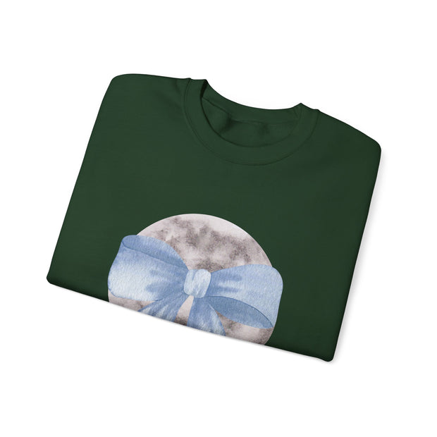 Moon Wrapped In A Bow Unisex Crewneck Sweatshirt