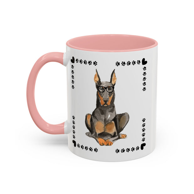 Geeky Good Doberman Accent Coffee Mug