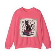 Cat and Book Lover's Crewneck Sweatshirt