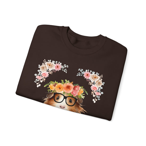 Geeky Goddess Guinea Pig Unisex Crewneck Sweatshirt
