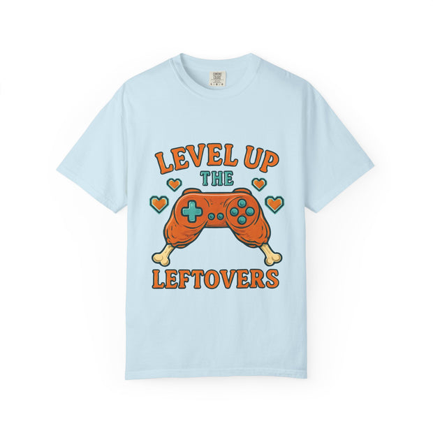 Gamer T-shirt - Level Up the Leftovers | Unisex Gaming Tee, Casual Wear, Game Night Shirt, Gift for Gamers, Funny Apparel