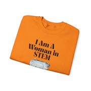 'I Am A Woman In STEM' Scientist Unisex Crewneck Sweatshirt