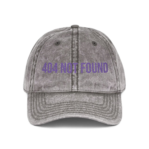 '404 NOT FOUND' Vintage Embroidered Cap