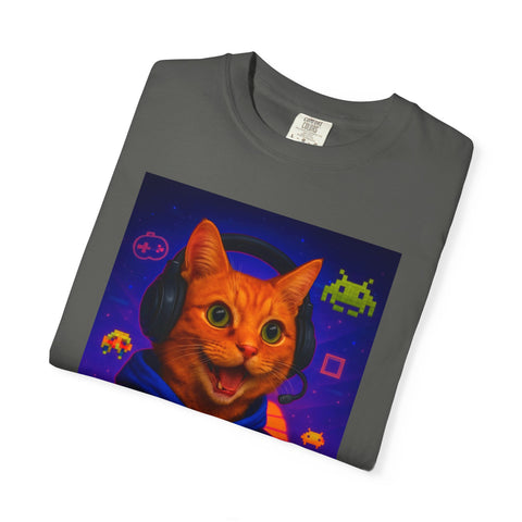 Game On Orange Cat Unisex T-Shirt