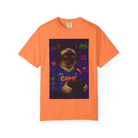 Game On Siamese Cat Unisex T-Shirt