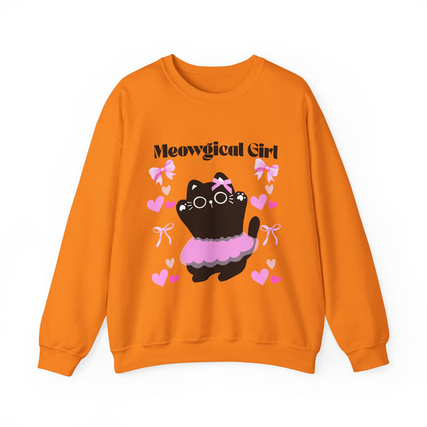 'Meowgical Girl' Unisex Crewneck Sweatshirt