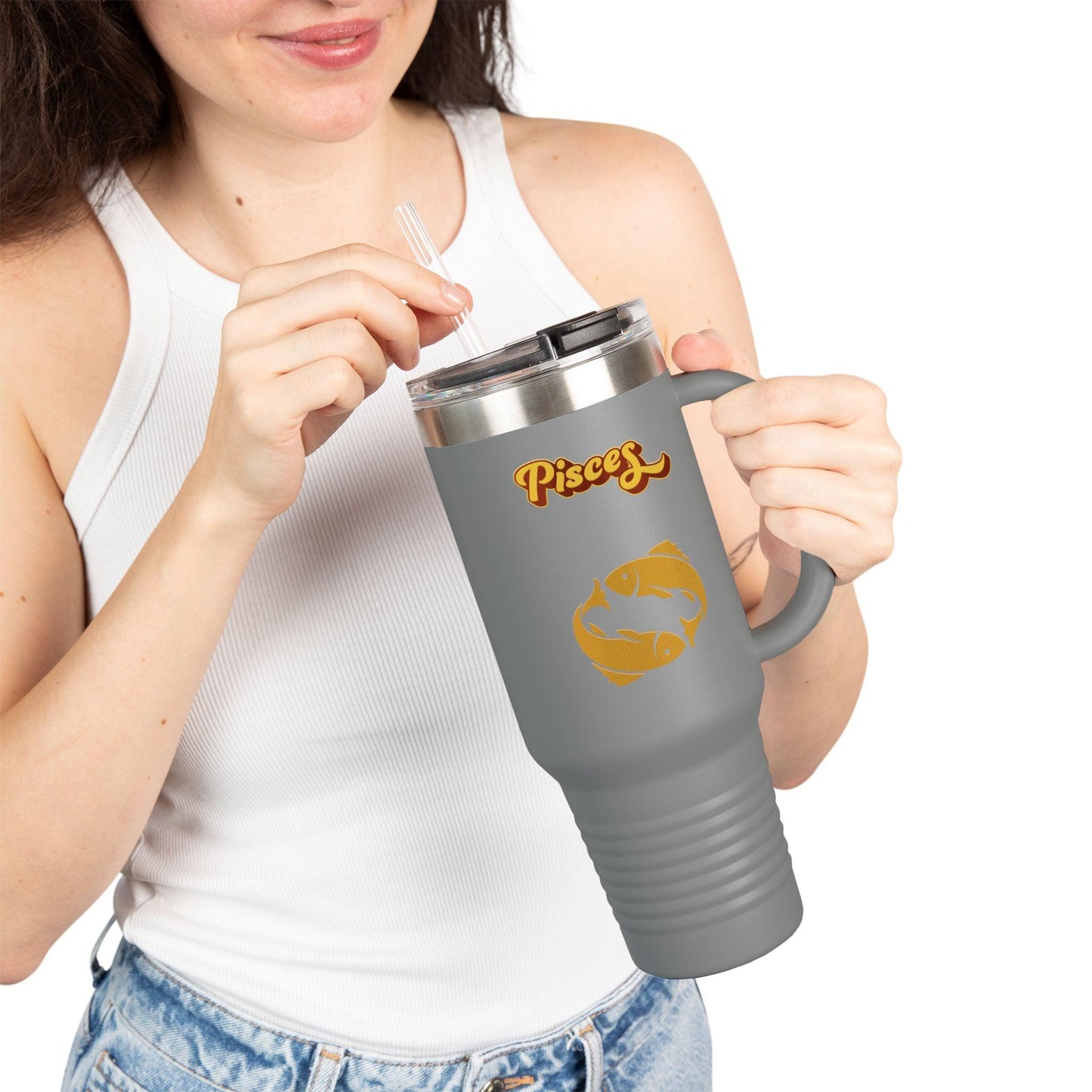 'Pisces' Insulated Travel Mug, 40oz