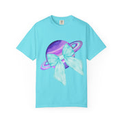 Purple Saturn Wrapped In Bow Unisex T-Shirt