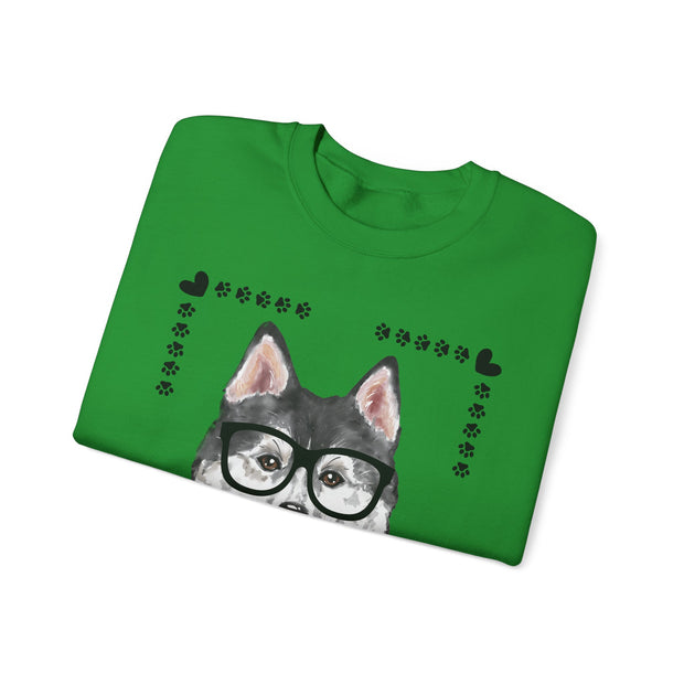 Geeky Good Siberian Husky Unisex Crewneck Sweatshirt