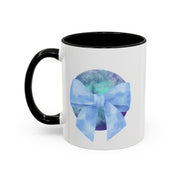 Blue/Green Planet Wrapped In A Bow Accent Coffee Mug