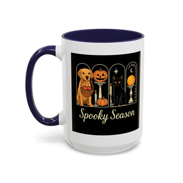 Spooky Season Golden Retriever Accent Coffee Mug