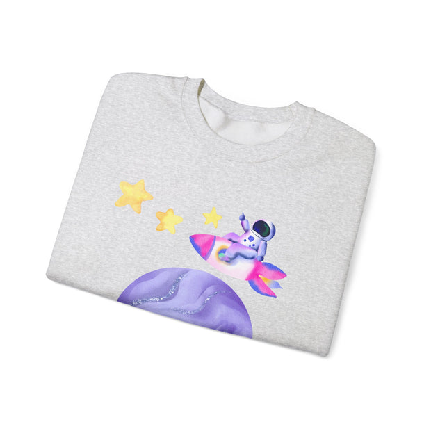 Astronaut Taking Off In Space Unisex Crewneck Sweatshirt