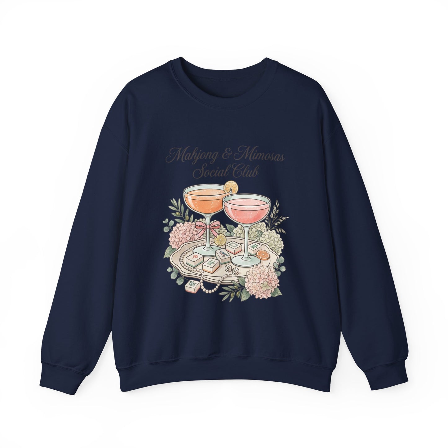 Mahjong & Mimosas Sweatshirt, Mahjong Club Crewneck, Brunch Girl Pullover
