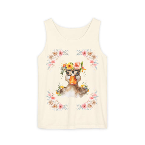 Geeky Goddess Duck Unisex Tank Top