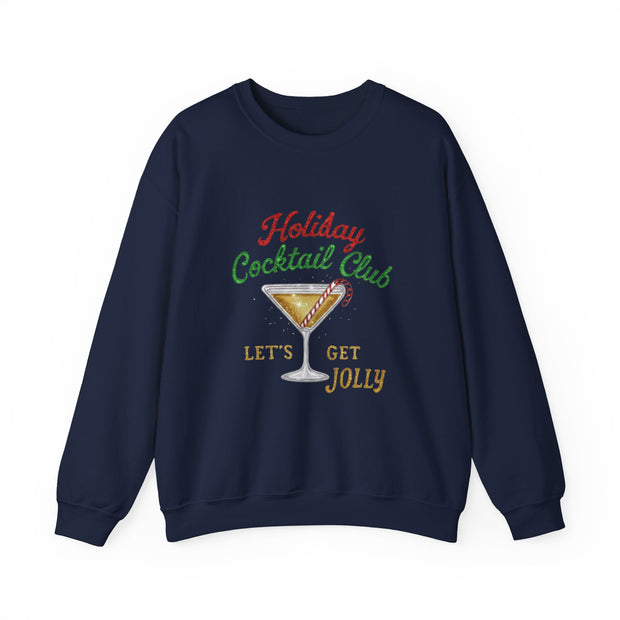 Holiday Cocktail Club Sweatshirt | Lets Get Jolly Christmas Sweatshirt